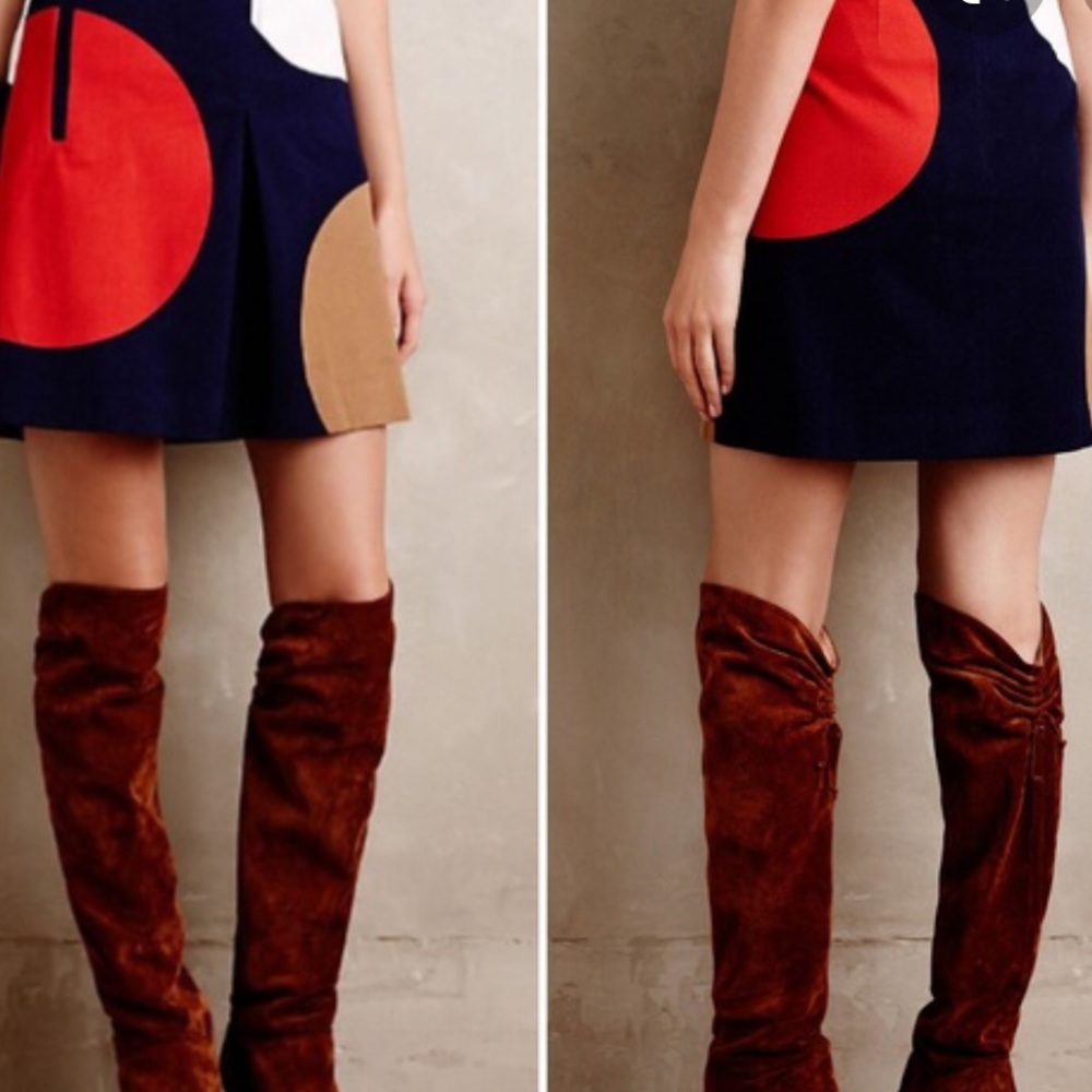 Anthropologie Maeve mazie mod dot skirt